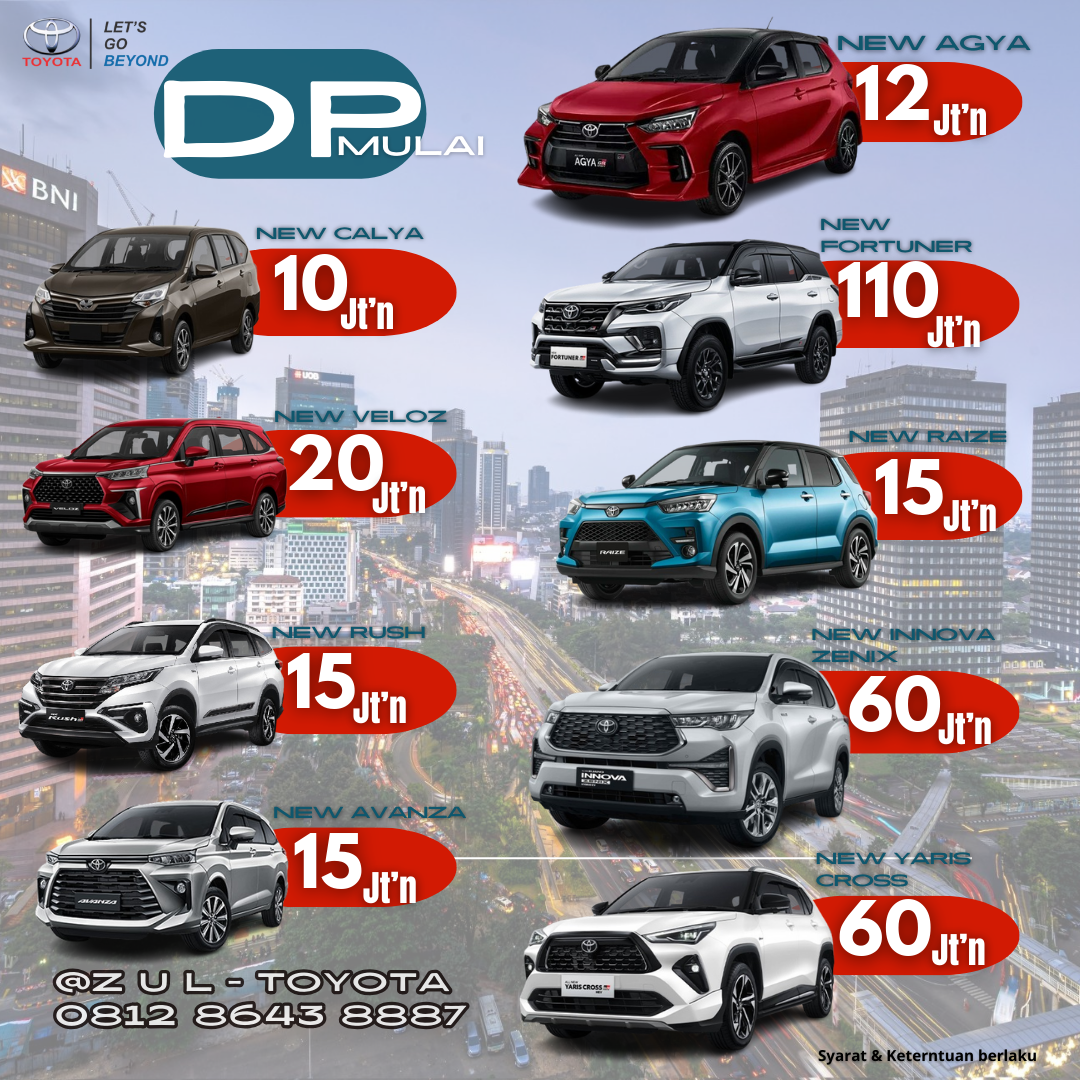 promo toyota dp ringan